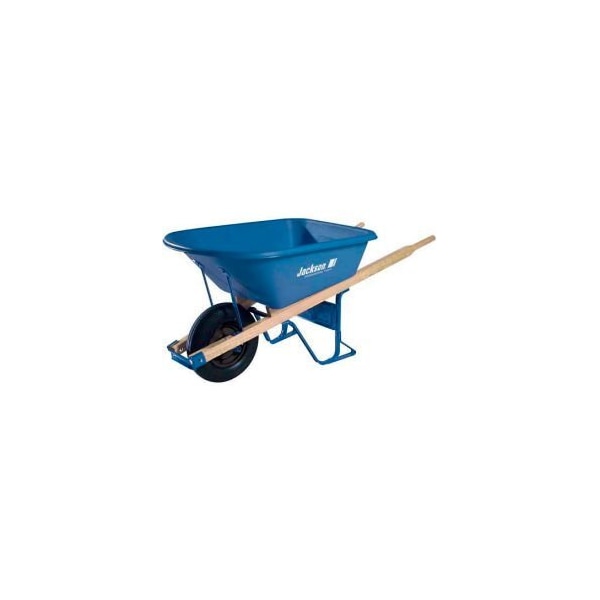 True Temper Jackson MP575T22BB 5.75 Cubic Foot Poly Contractor Wheelbarrow MP575T22BB - main